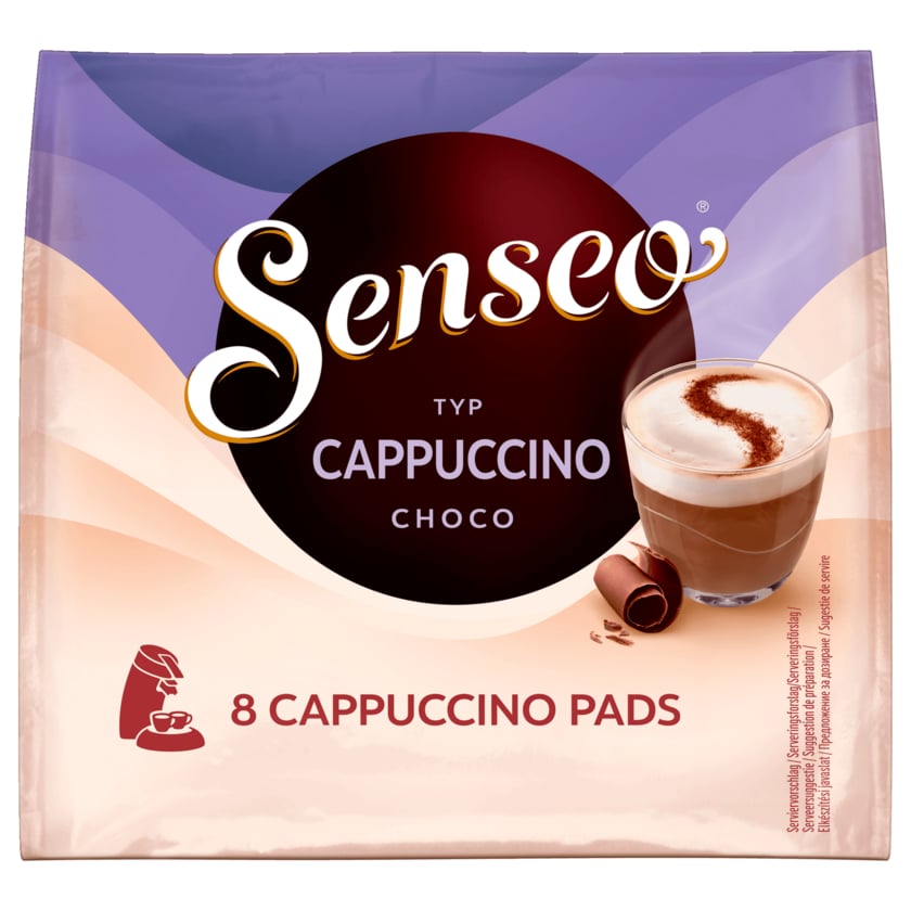Senseo Kaffeepads Cappuccino Choco 92g, 8 Pads